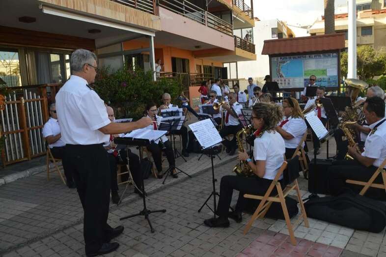 Imagen de archivo de un concierto de la Banda Municipal de Música en Salinetas (Foto TA)